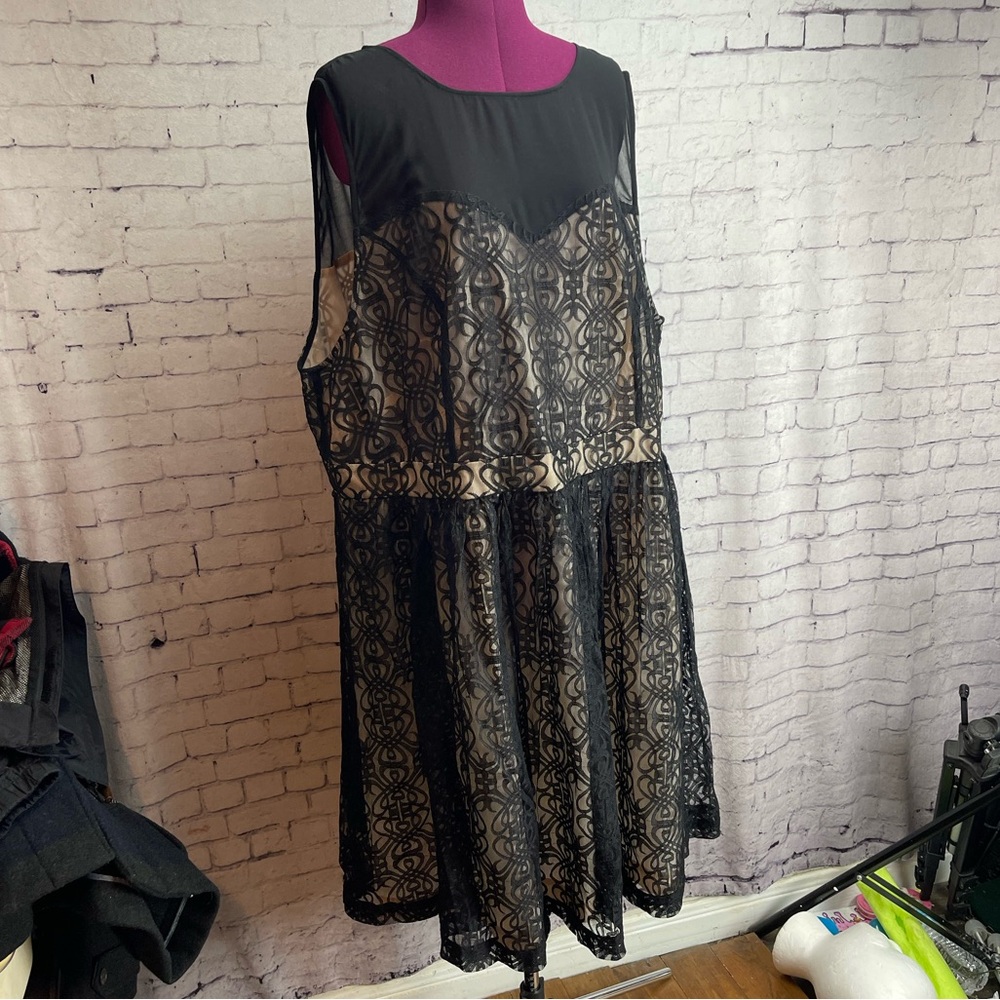 ASOS Curve black lace dress size 22
